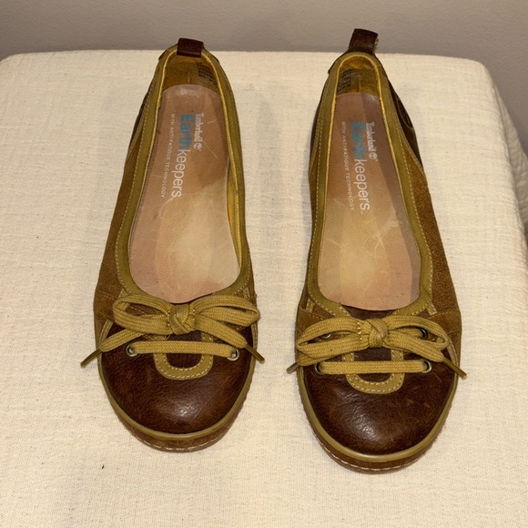 Timberland Earthkeepers Faulkner Leather Ballerina, Women's Ballet Flats Sz 8M - Picture 2 of 11